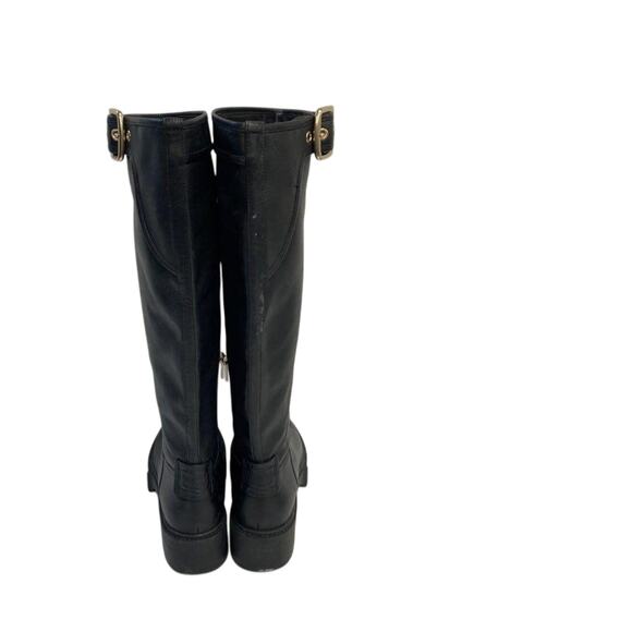 Coach Black CD53 Buckled Strap Lilli Boots Size 9 - Picture 5 of 6